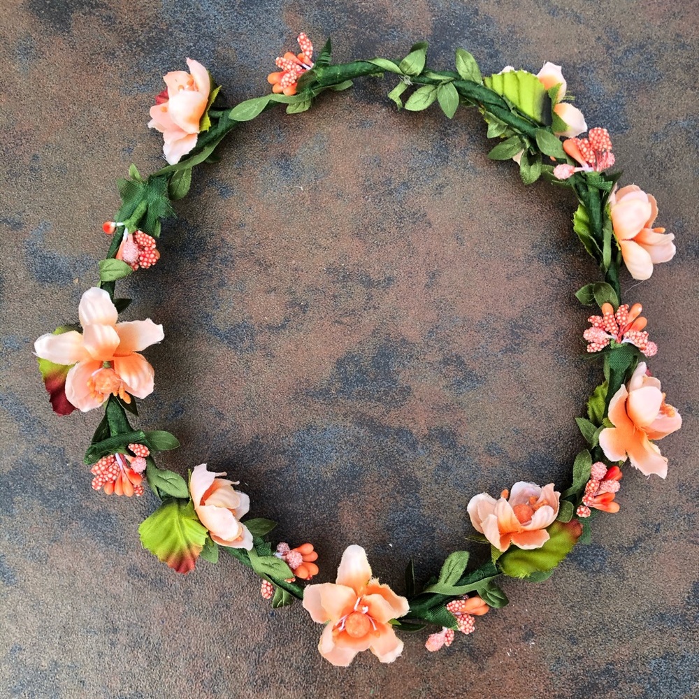 Pink Flower Crown